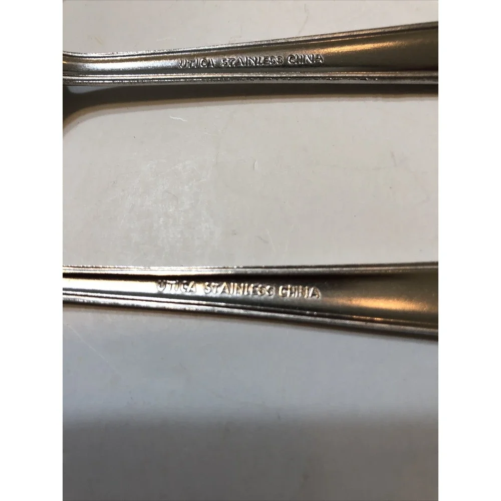 Utica Stainless Steel Flatware Mixed Lot Of 12 Sea Sprite Pattern Silverware